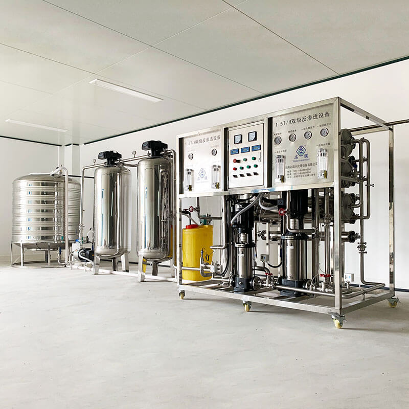1500LPH Double Stage RO Ultrapure Water Plant for Pharmacuetical Company
